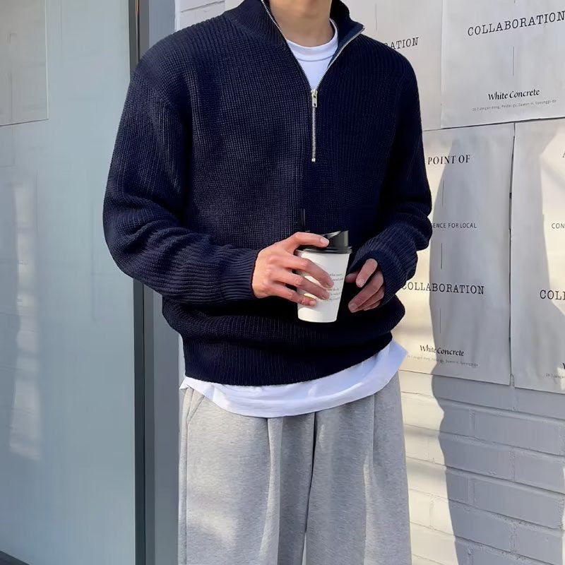 JEONJU Half-Zip Sweater