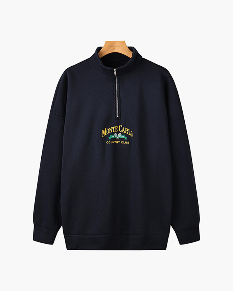 MONTE CARLO vintage quarter-zip sweater