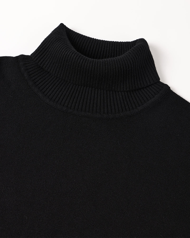 JANGSAN Merino Wool Turtleneck Sweater