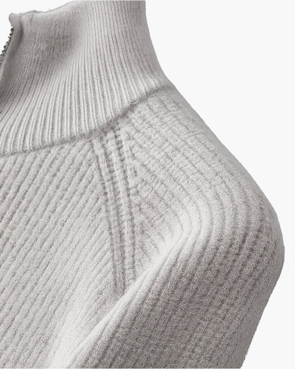 AMALFI Wool Gilet with Full-Length Zipper